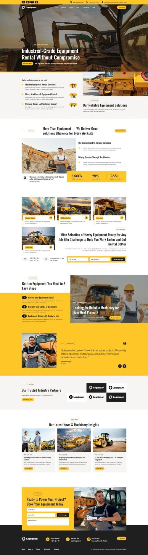 工业设备制造商B2B网站建设案例