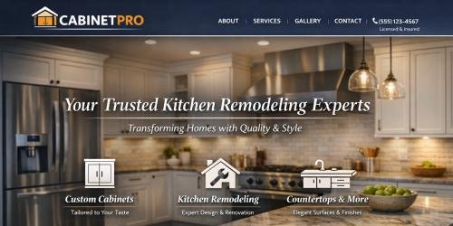 橱柜厨具外贸网站建设