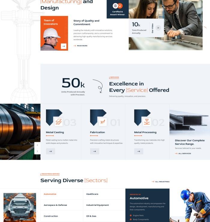 金属制品外贸网站案例