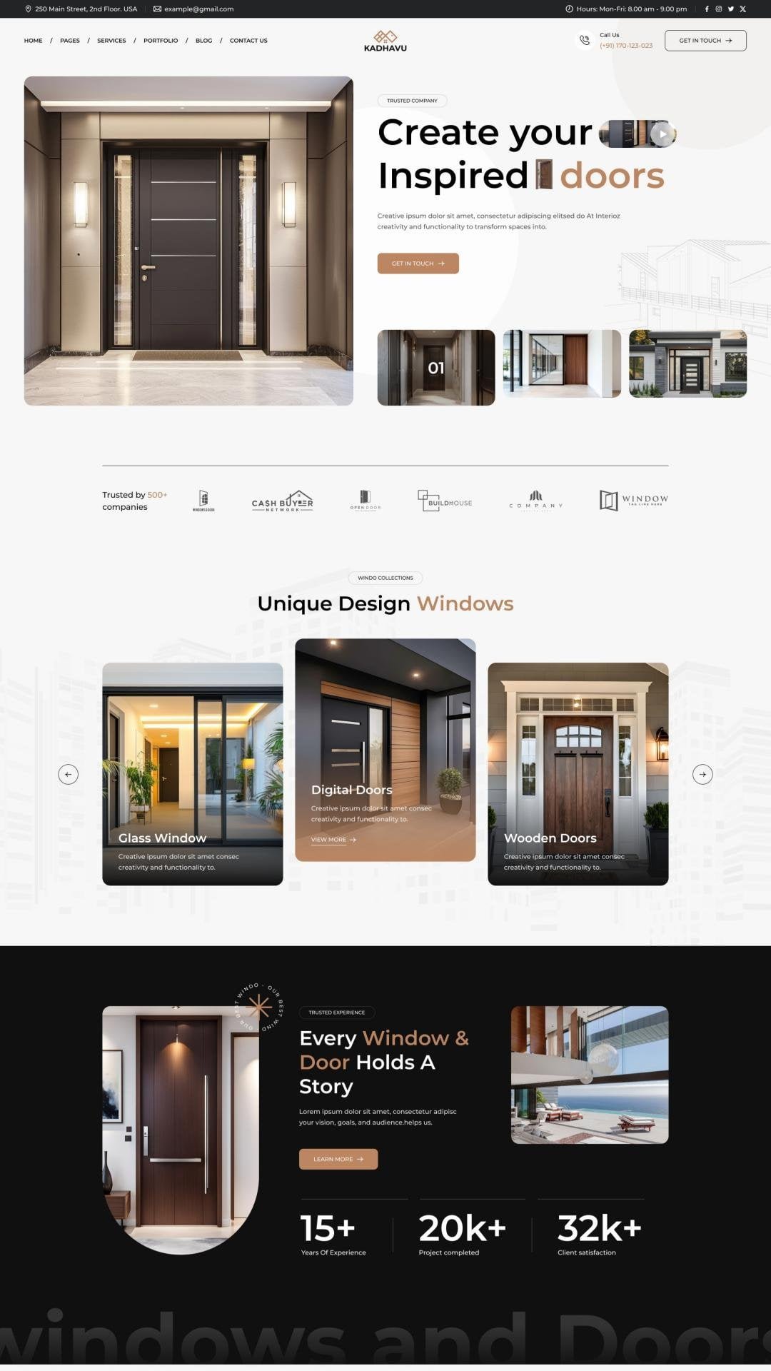 门厂外贸独立站展示图